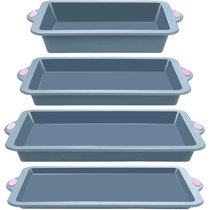 pink silicone baking set