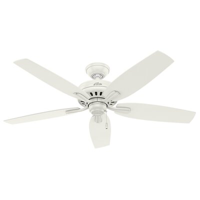 Hunter Fan 52 Newsome 5 Blade Ceiling Fan Finish Fresh White With