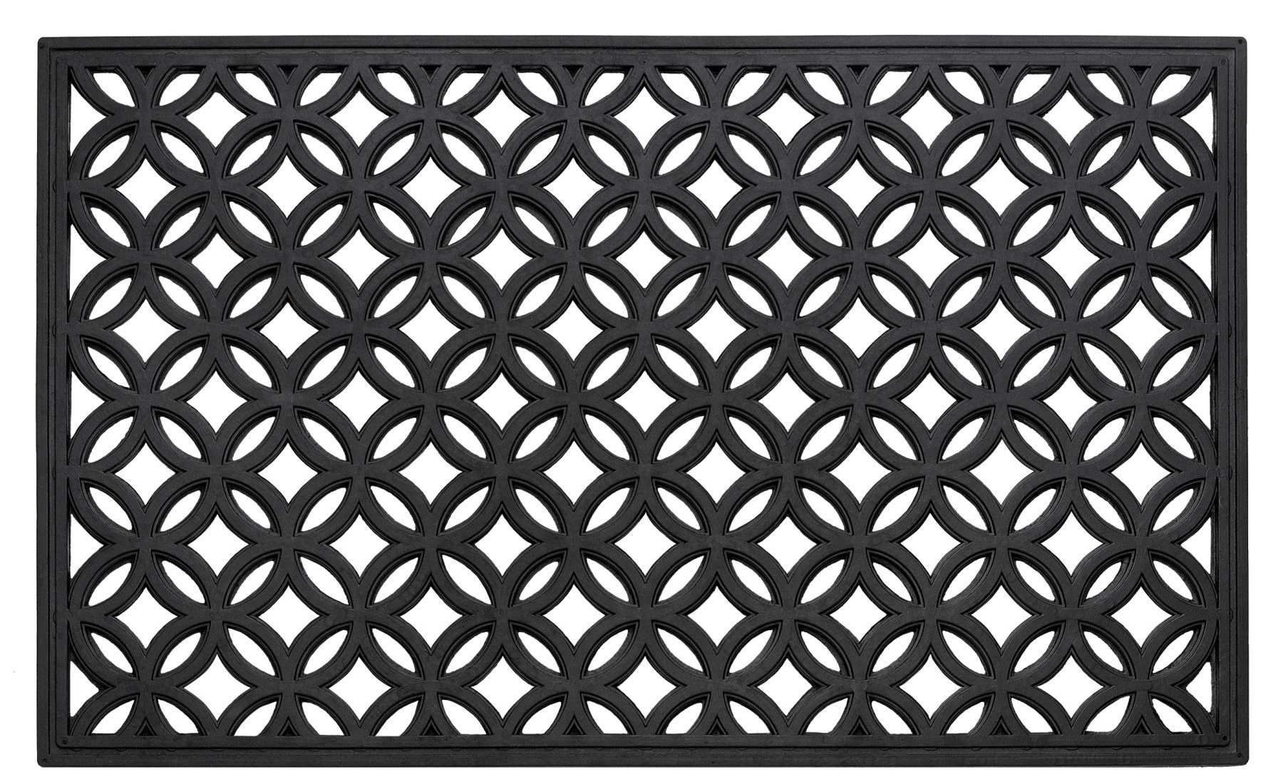 Winston Porter Hephaestus Wrought Iron Rubber Diamond 30 In X 18
