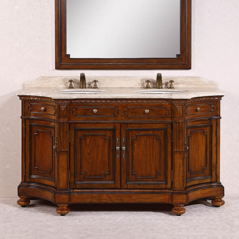 Legion Furniture 68 Double Bathroom Vanity Set Reviews Wayfair 68 Double Bathroom Vanity Set