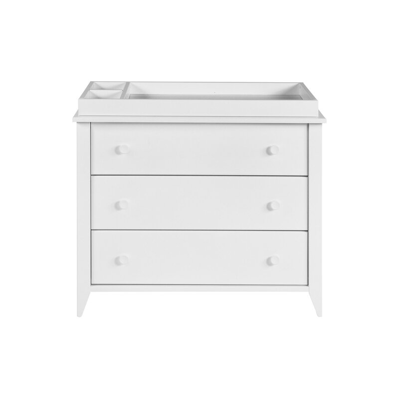 white dresser with changing topper