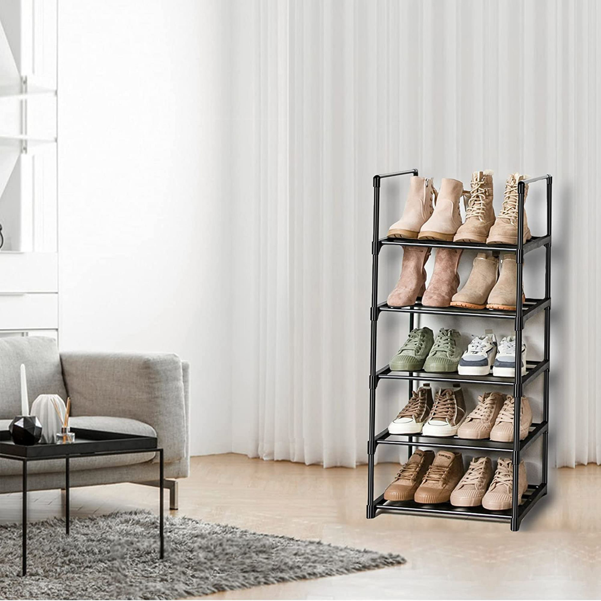 Rebrilliant 10 Pair Shoe Rack Wayfair