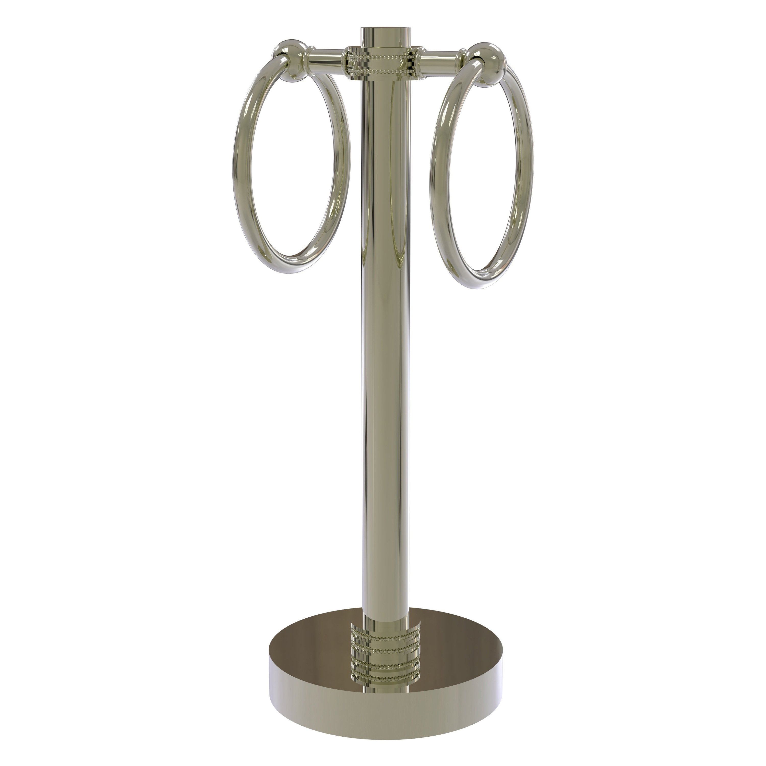 Allied Brass Wall Mounted 2Ring Guest Towel Holder with Dotted Detail Wayfair Canada