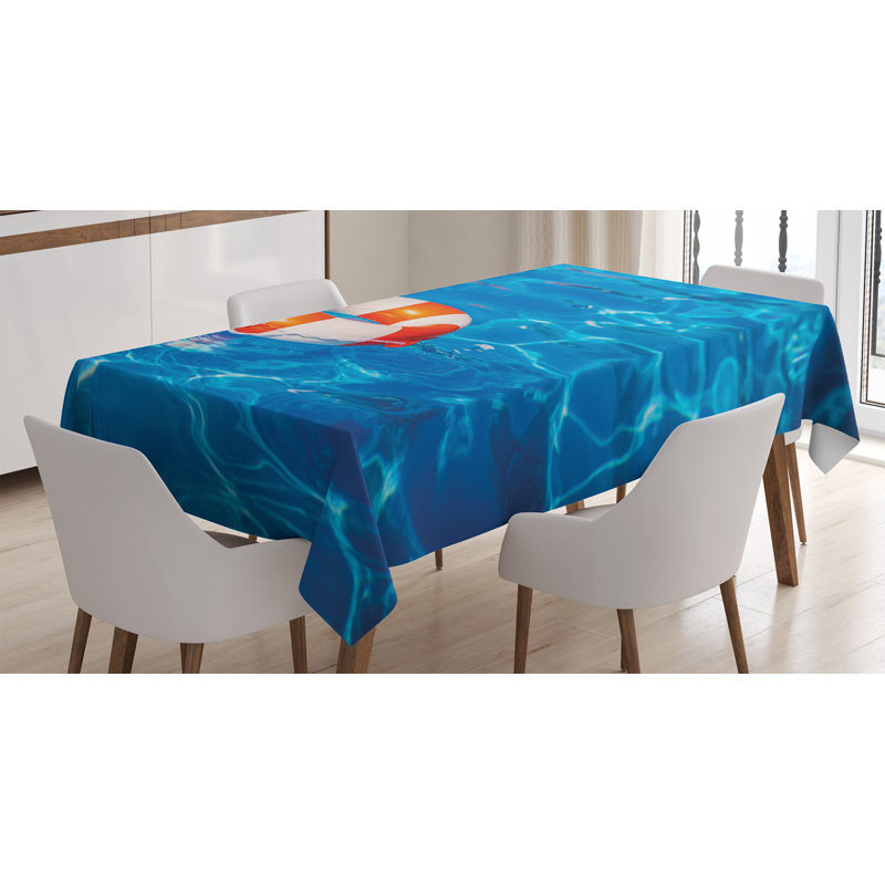 East Urban Home Ambesonne Buoy Tablecloth Life Buoy In Crystal