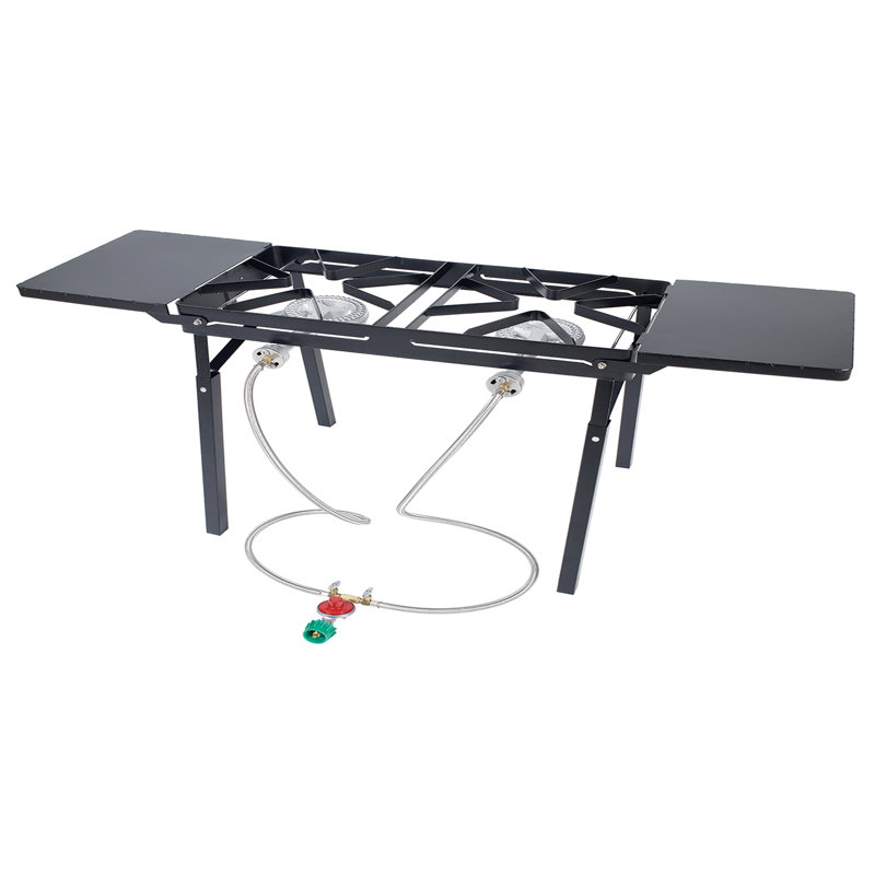 Bayou Clic Db375 Dual Burner Patio Stove Reviews Wayfair Bayou Clic Db375 Dual Burner