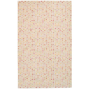 Cat's Paw Hand Hooked Wool Skin/Red Area Rug