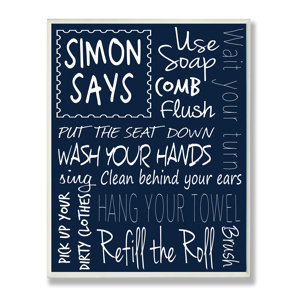 Bathroom Rules bathroom rules sign | wayfair Bathroom Rules bathroom rules sign | wayfair