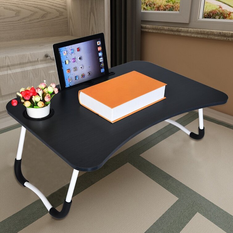 Foldable Portable Laptop Stand Bed Lazy Laptop Table Small Desk Breakfast Tray 