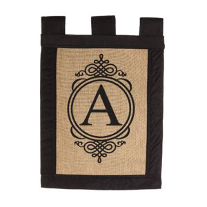 Monogram Garden Flag