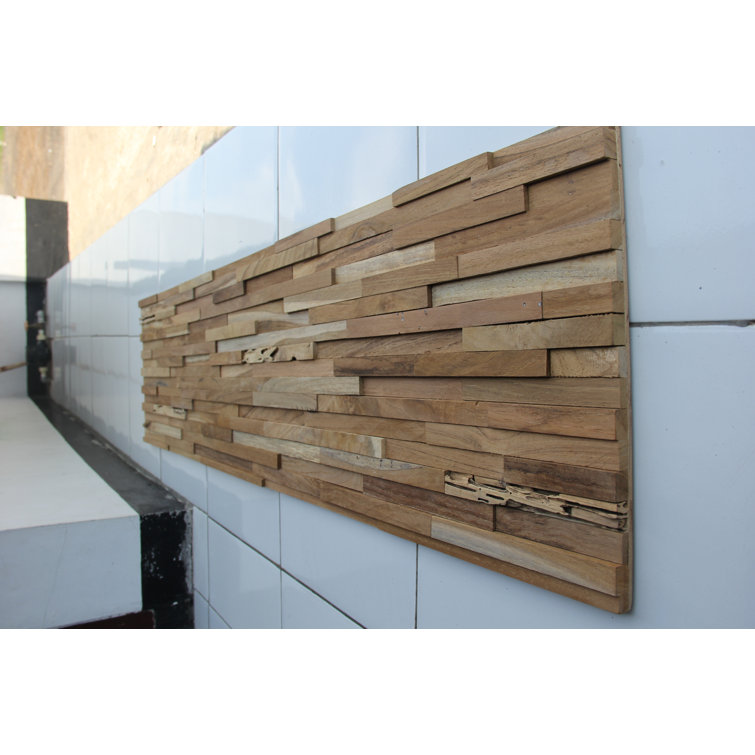 Java Creations Matrix 12" x 48" Reclaimed Engineered Wood Wall Paneling in Brown & Reviews Wayfair