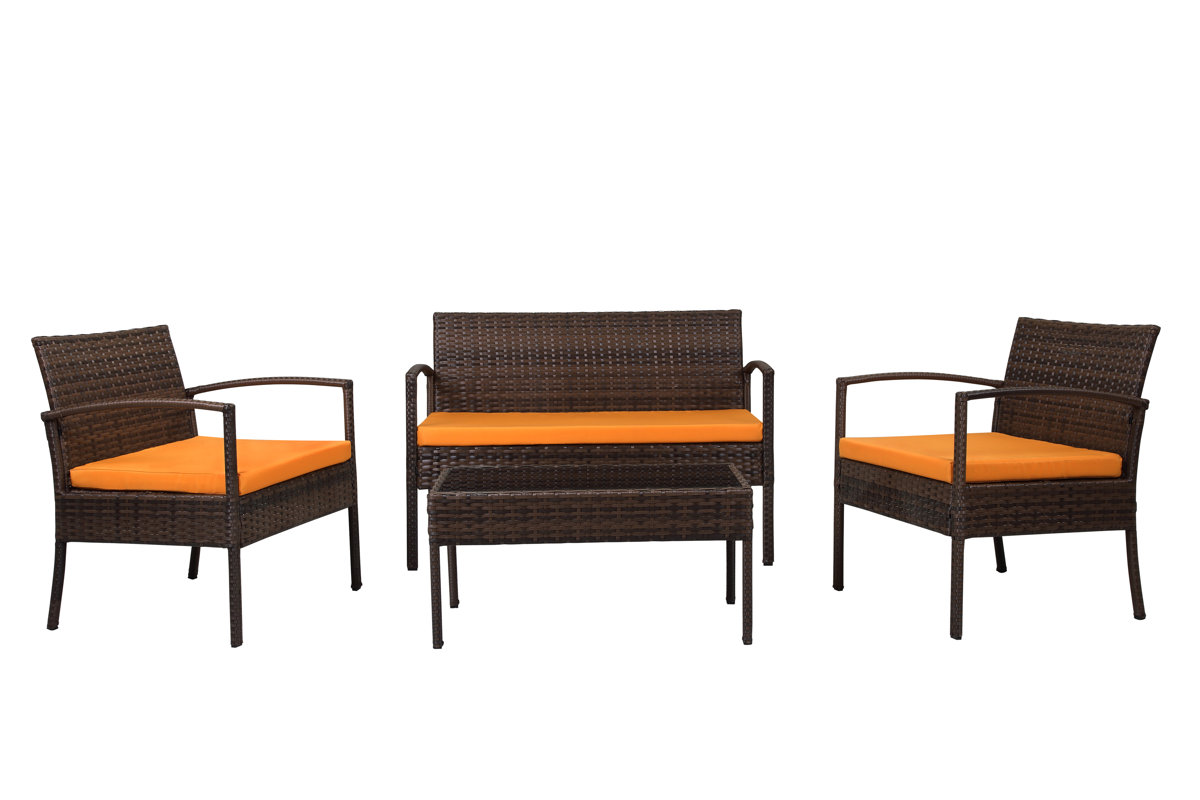 Jefferies 4-Piece Wicker Seating Group