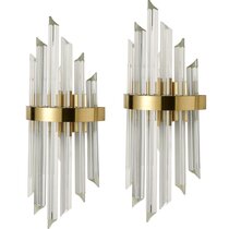 large glass wall sconces