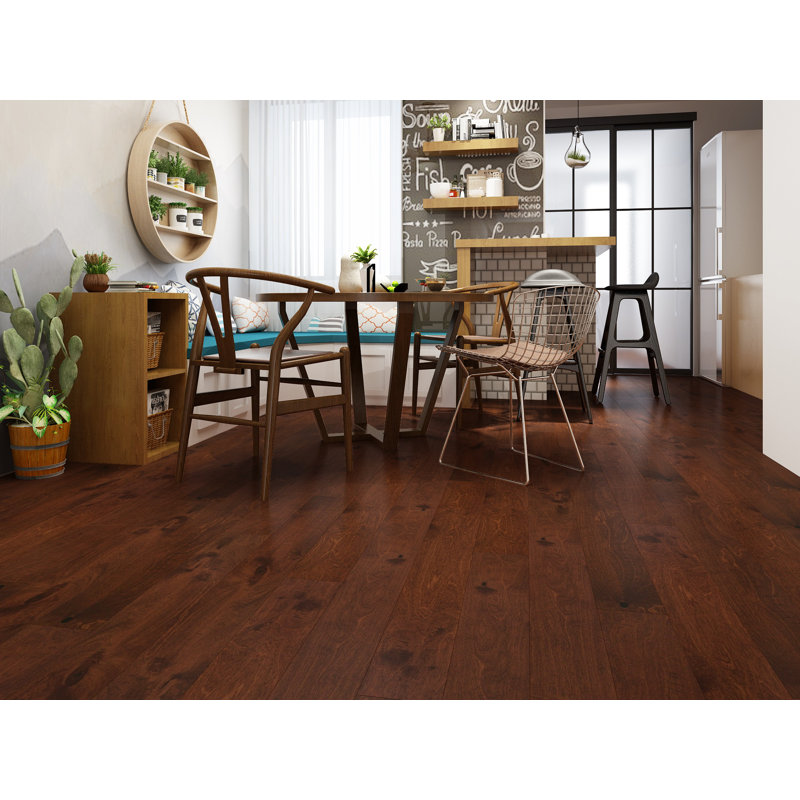 Naturesort Birch 3 8 Thick X 5 Wide X 47 Length Heritage Finish Engineered Hardwood Flooring Wayfair