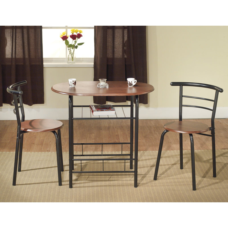 Zipcode Design Volmer 3 Piece Compact Dining Set & Reviews | Wayfair Zipcode Design Volmer 3 Piece Compact Dining Set & Reviews | Wayfair