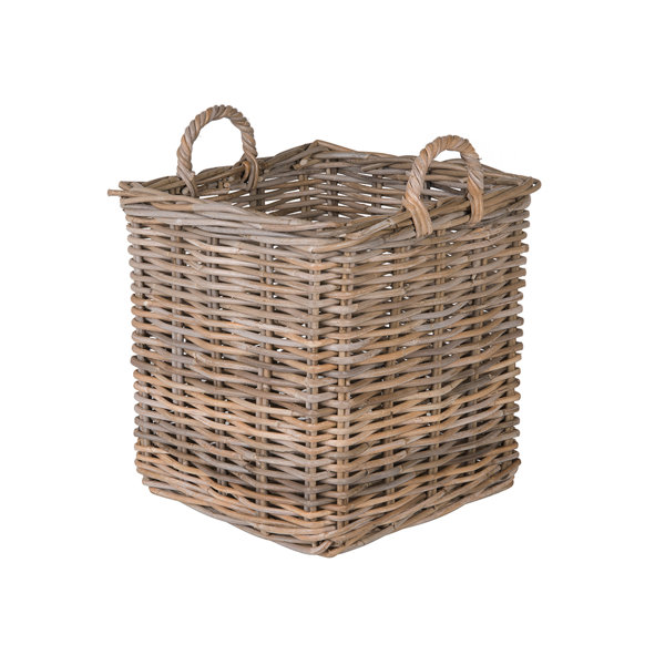 square wicker dog basket