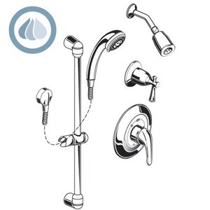 FloWise Dual Shower Head Complete Shower System