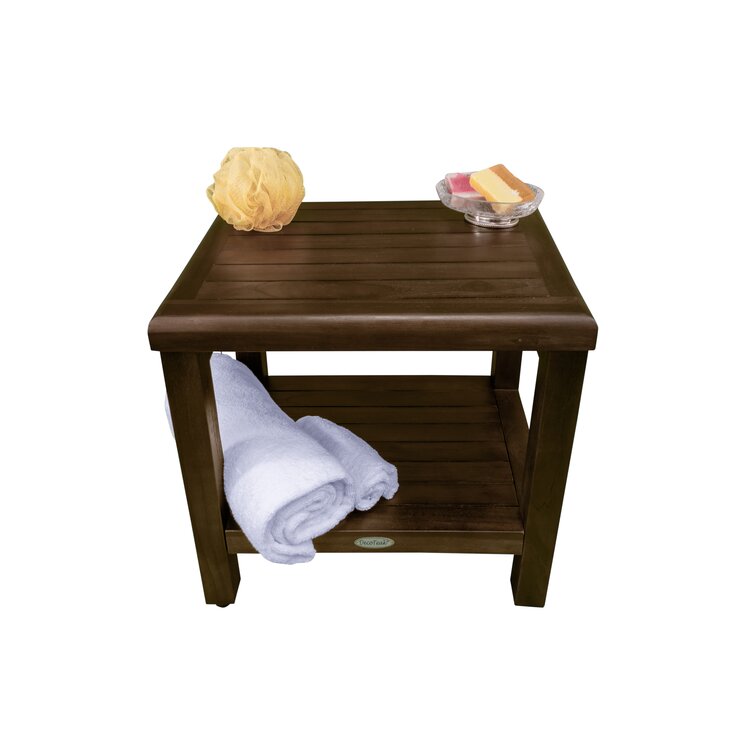 wayfair teak side table