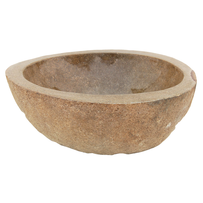 Edenbath Natural River Rock Boulder Specialty Vessel Bathroom Sink Edenbath Natural River Rock Boulder