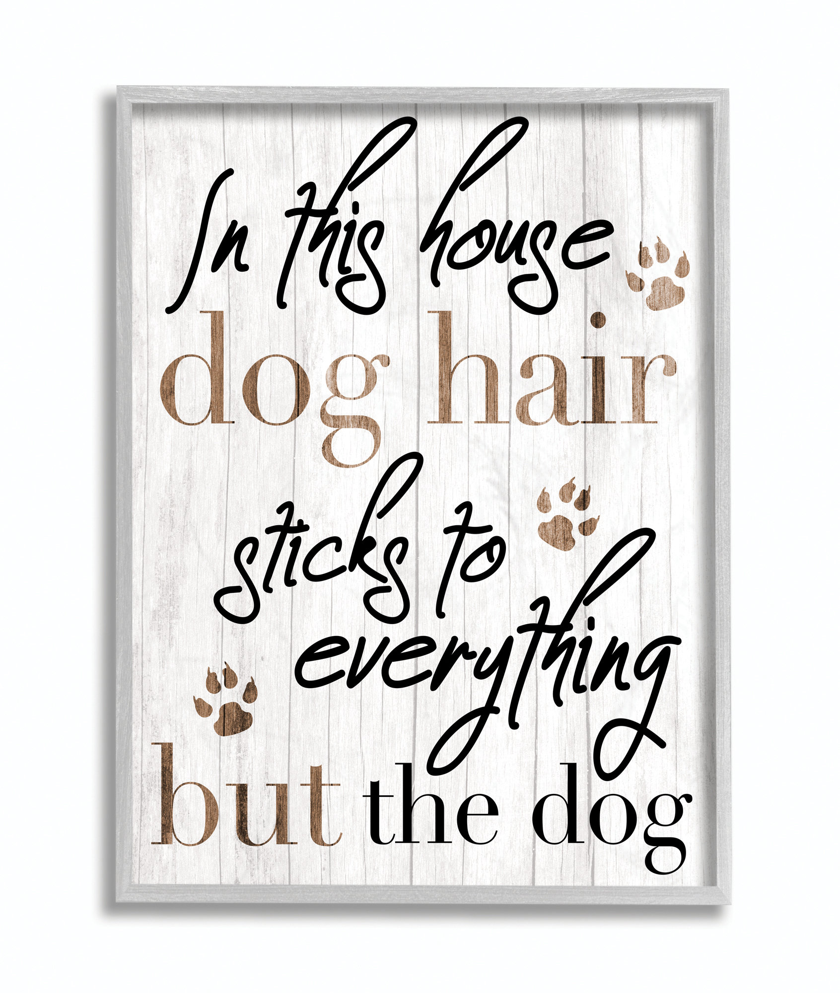 Gracie Oaks Dog Hair Sticks Funny Pet Graphic Art Wayfair