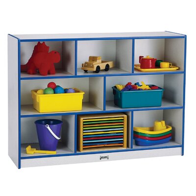Rainbow Accents 8 Portable Compartment Shelving Unit With Casters