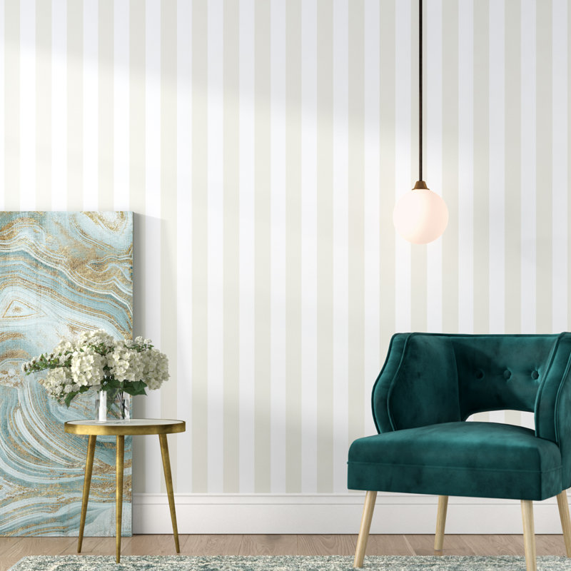 Marylyn Awning 16 5 L X 20 5 W Stripes Peel And Stick Wallpaper