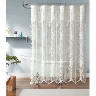 1 Piece SHOWER CURTAIN Vintage Destinctive Country Style with 12 Hooks 