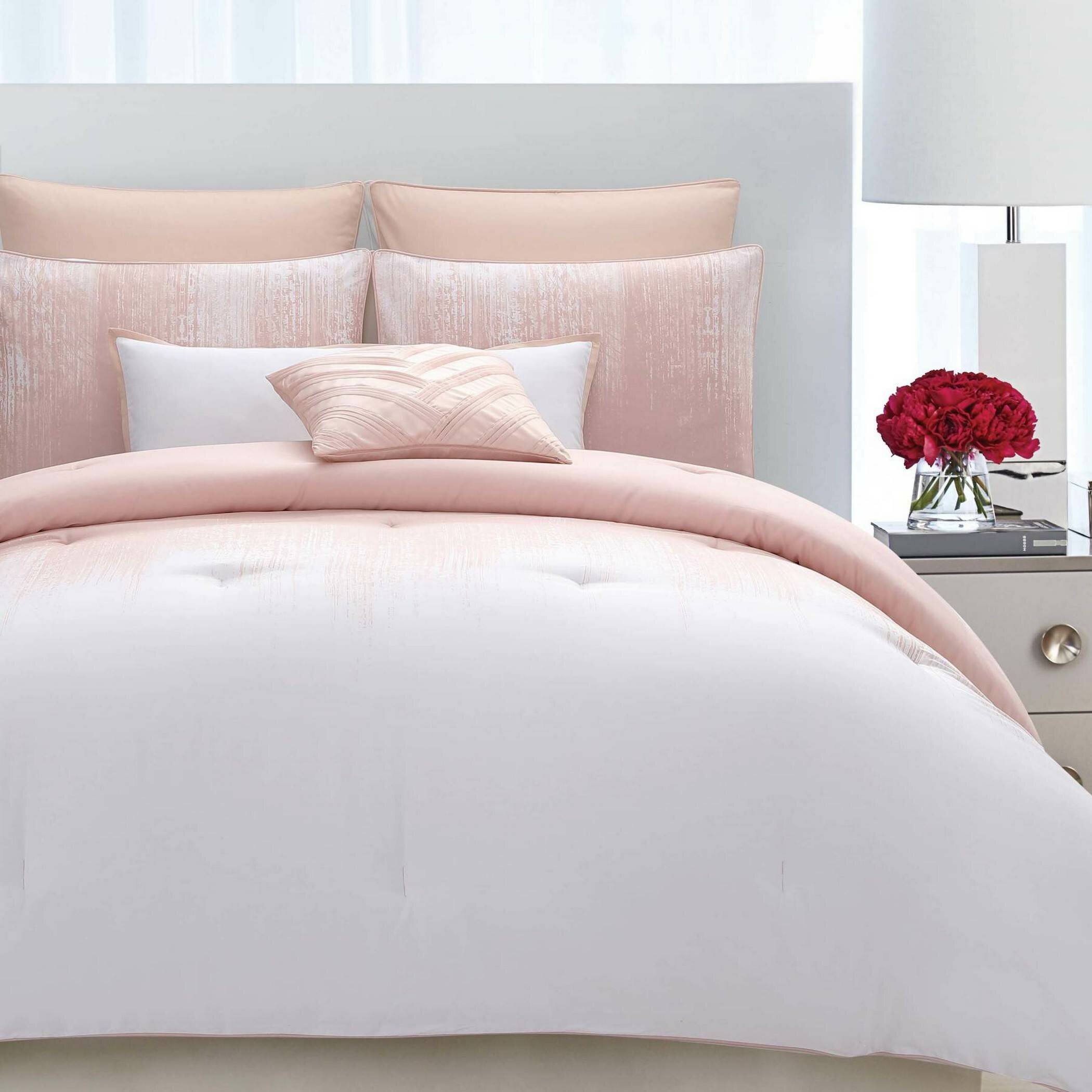 blush queen comforter set