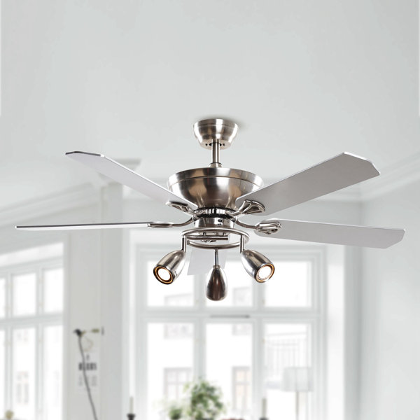 Orren Ellis 52" Arvika 5 - Blade Chandelier Ceiling Fan ...