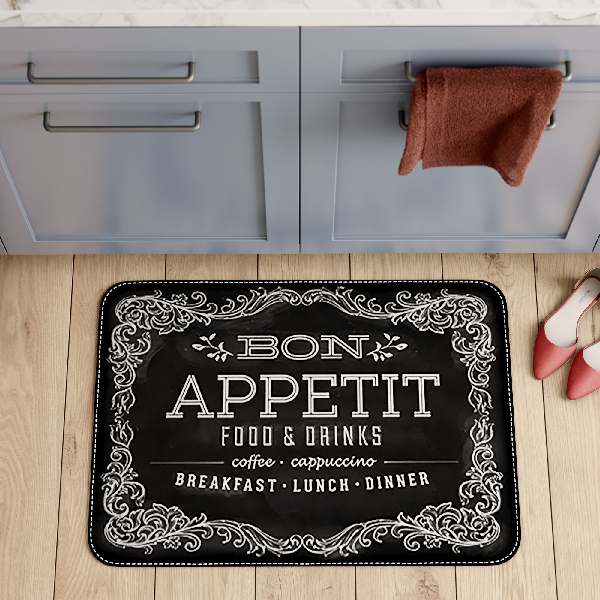 Red Barrel Studio Michalski Blackboard Menu Kitchen Mat Reviews