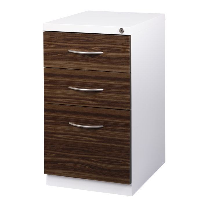 Symple Stuff Zeigler Deep Pedestal 3 Drawer Vertical Filing
