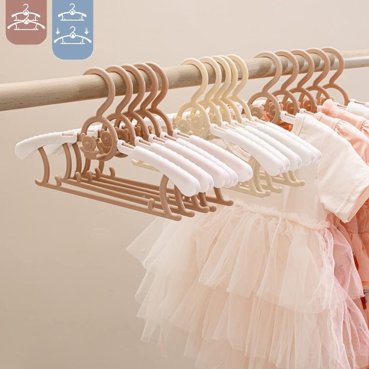 Non-Slip Kids Children Child Baby Coat Clothes Hangers Velvet Flocking 20PCS 