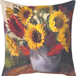 September Sunflowers Throw Pillow