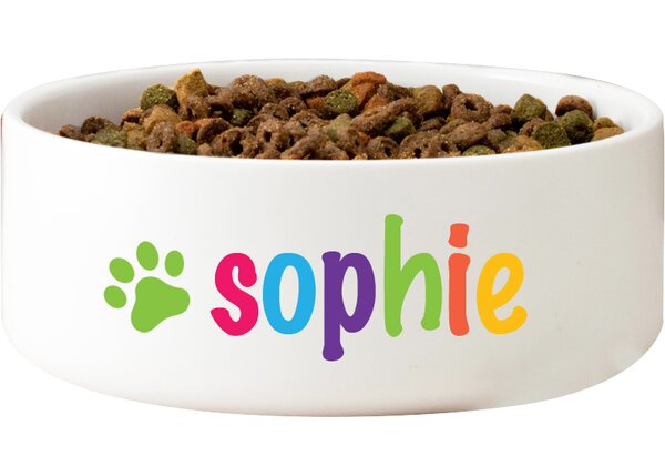 personalized dog food bowls