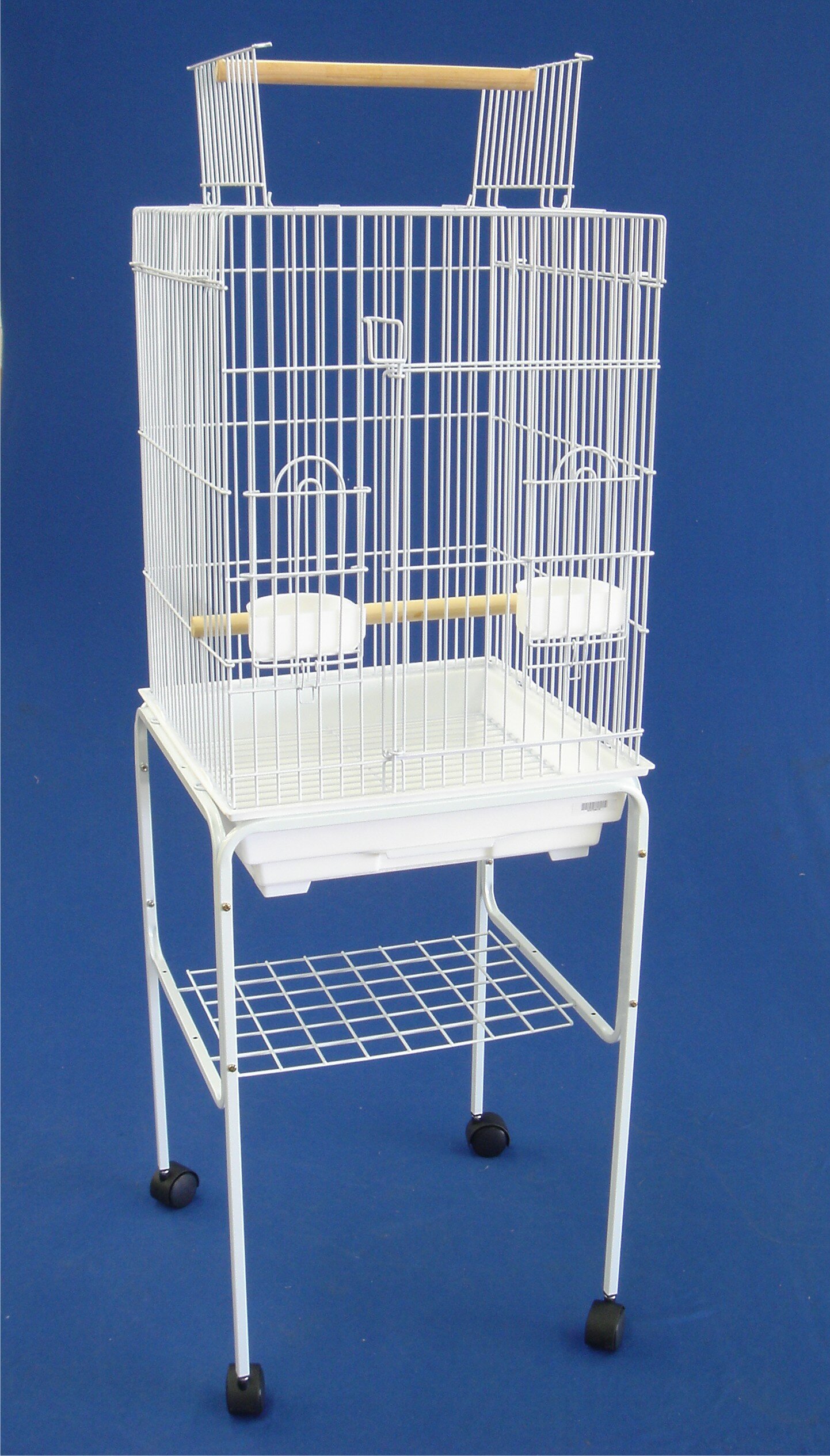 small bird cage on stand