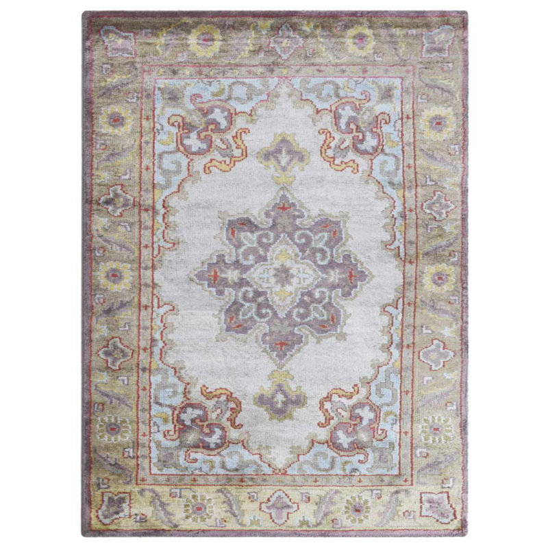 Charlton Home Hinnenkamp Oriental Hand Knotted 5 X 8 Beige Area Rug Wayfair