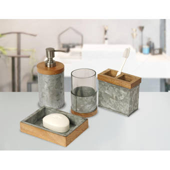 Wrought Studio Talavera 4 Piece Bathroom Accessory Set Reviews Wayfair