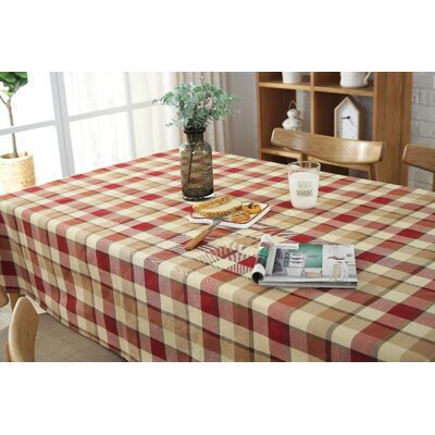 wine colored tablecloth