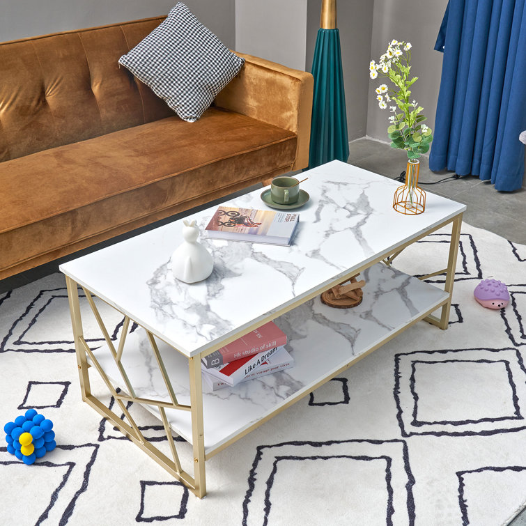 marble veneer coffee table