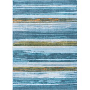 Ceasar Contemporary Blue Area Rug