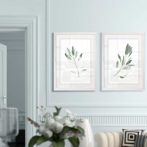 'Simple Sage I' by Vincent Van Gogh - 2 Piece Picture Frame Painting Print Set | Joss & Main