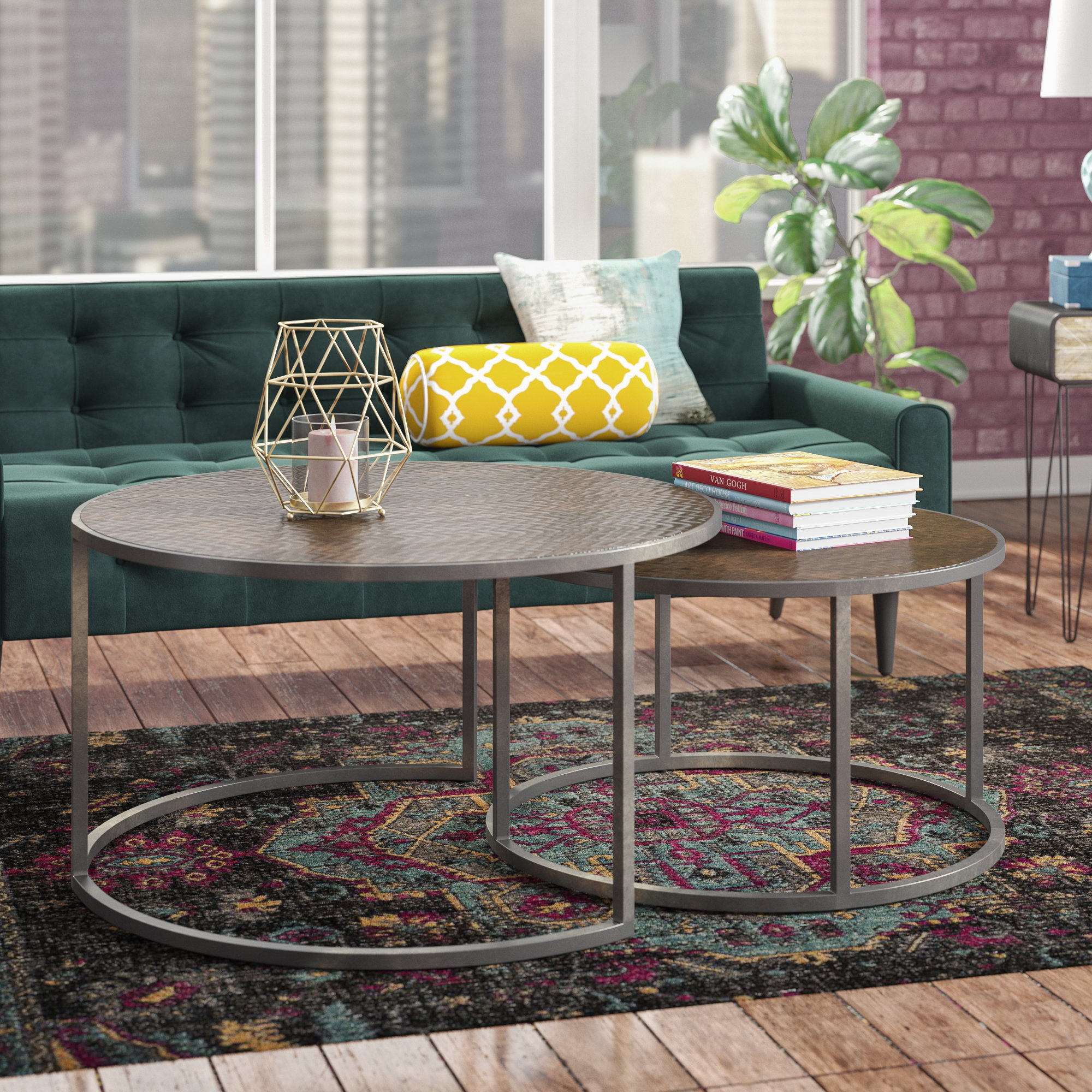 Williston Forge Swiney 2 Piece Coffee Table Set Williston Forge Swiney 2 Piece Coffee Table Set