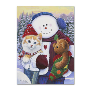 'Winter Wonder Pals' by Jenny Newland Graphic Art on Wrapped Canvas