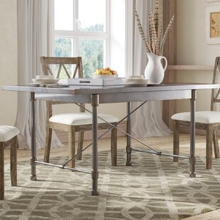 Windcrest Industrial Metal Top Dining Table By Greyleigh Modern