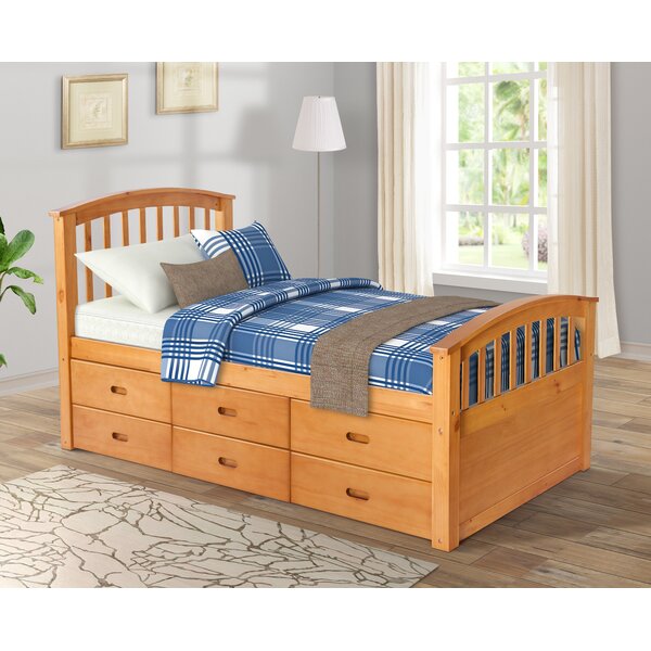 twin bed with built in dresser