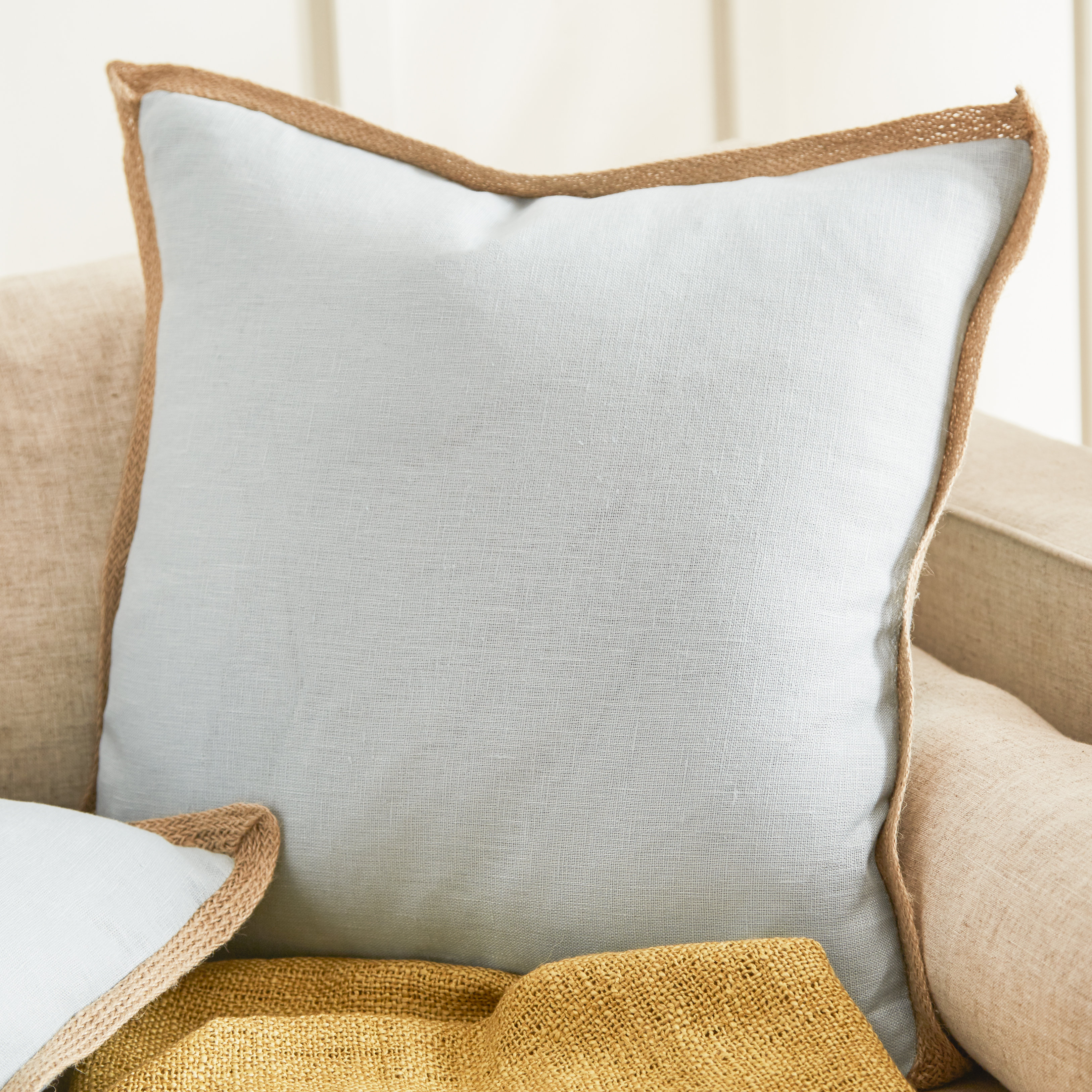 feather filled decorative pillows