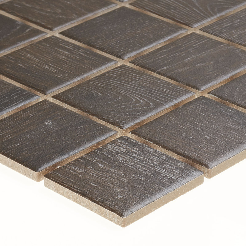 Itona Tile 2 X Ceramic Mosaic In Brazilian Walnut Wayfair Ceramic Mosaic Tile In Brazilian Walnut