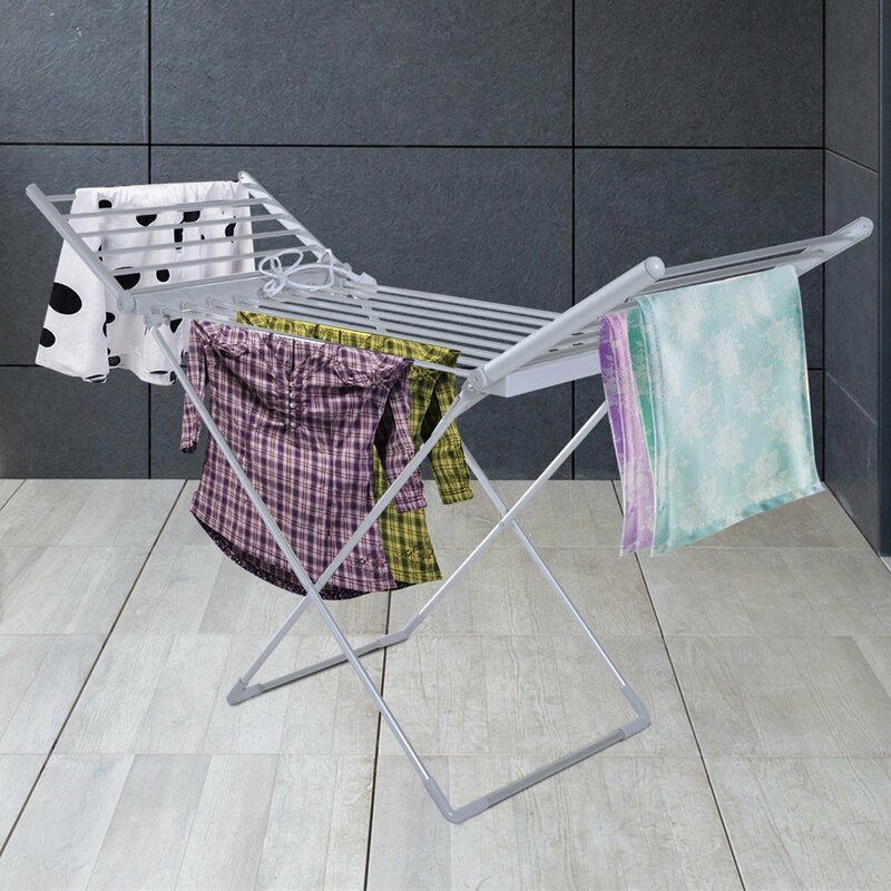 Symple Stuff Heated Clothes Folding Drying Rack & Reviews | Wayfair.co.uk