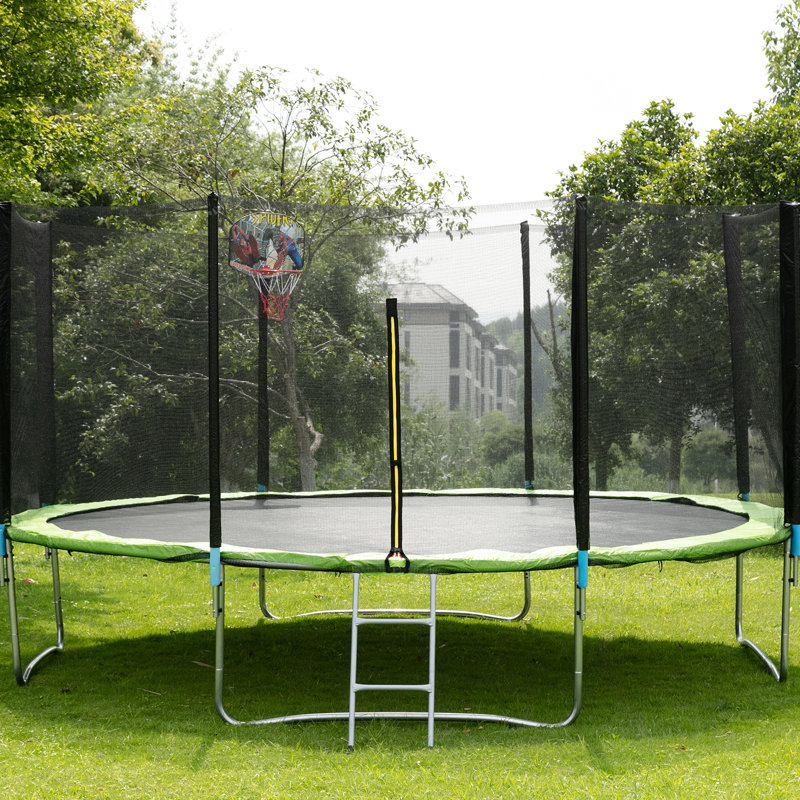 Dorafair 14 Round With Safety Enclosure Backyard Above Ground Reviews Wayfair