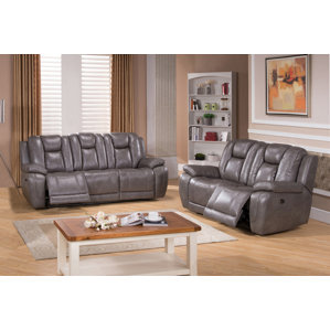 Fae 2 Piece Leather Living Room Set by Red Barrel Studio