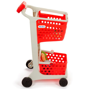 child's plastic shopping cart